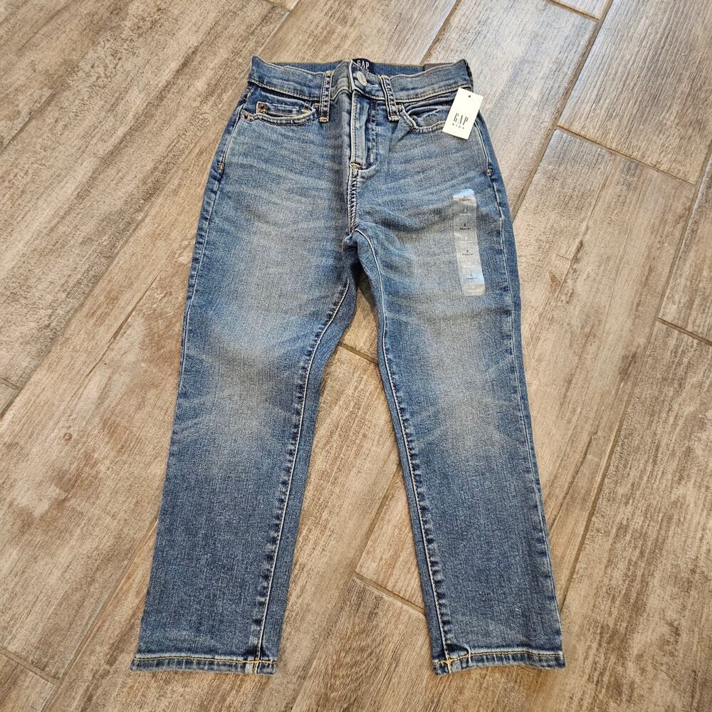 Gap Kids Boys‎ Stretch Athletic Taper Jeans 5 Regular Blue Denim New Casual Play